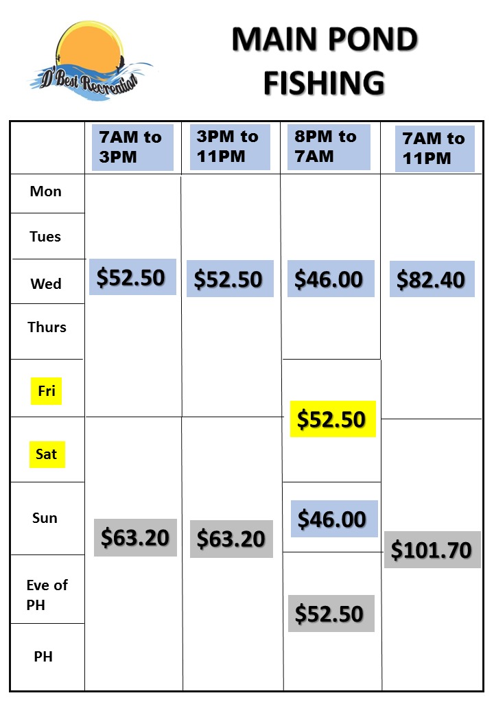 D'Best fishing latest price list and promotions!
